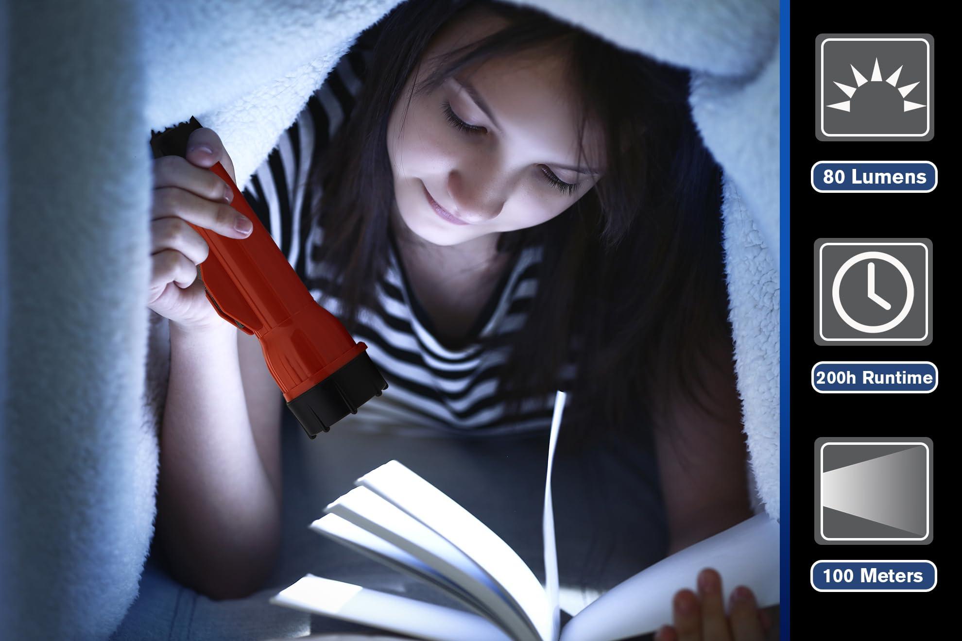 BRIGHT STAR BRIGHT STAR 2124 | Intrinsically Safe, Water-Resistant 3D Cell Incandescent Flashlight Unbreakable, Emergency Light for Hazardous Environments | 80 Lumens, 100 Meter Beam | Industrial LED Torch (2217-LED)