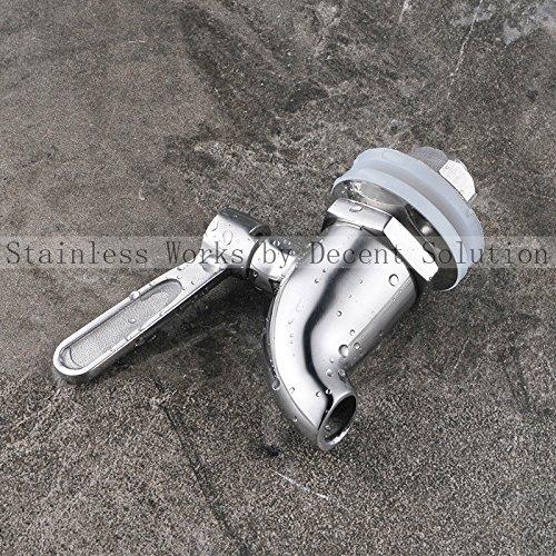 Stainless Works Stainless Works SSS012 Stainless Steel Beverage Dispenser Replacement Spigot (fits 1/2 inch Opening)