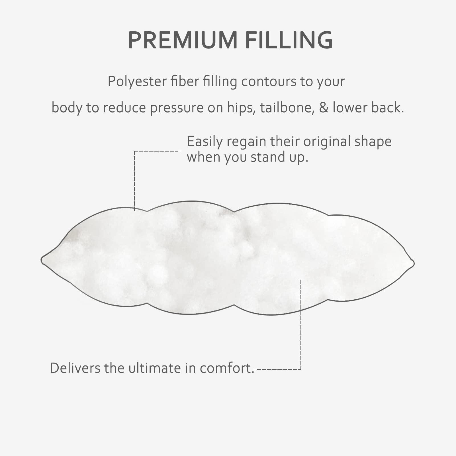 ELFJOY ELFJOY Rocking Chair CushionS Rocking Chair Pads for Wooden Rocking Chair Cushion for Rocking Chair Premium Tufted Back and Seat Cushion 2 piece Set (Red)