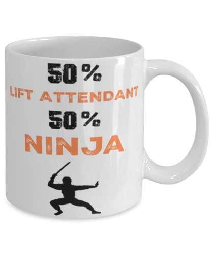 Gearbubble Birthday Unique Gifts for Lift Attendants, Unique Funny Gifts for Coworkers, Cool Gifts from Friends for Lift Attendant Ninjas