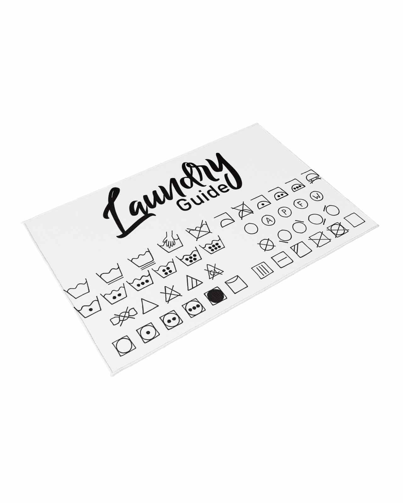 Vandarllin Outdoor Patio Rugs Laundry Room Sign Outdoor Area Rug White Guide Non-Slip Backyard/Camping RV Rug/Deck/Porch Rug Front Door Floor Mat Carpet,6x9ft,