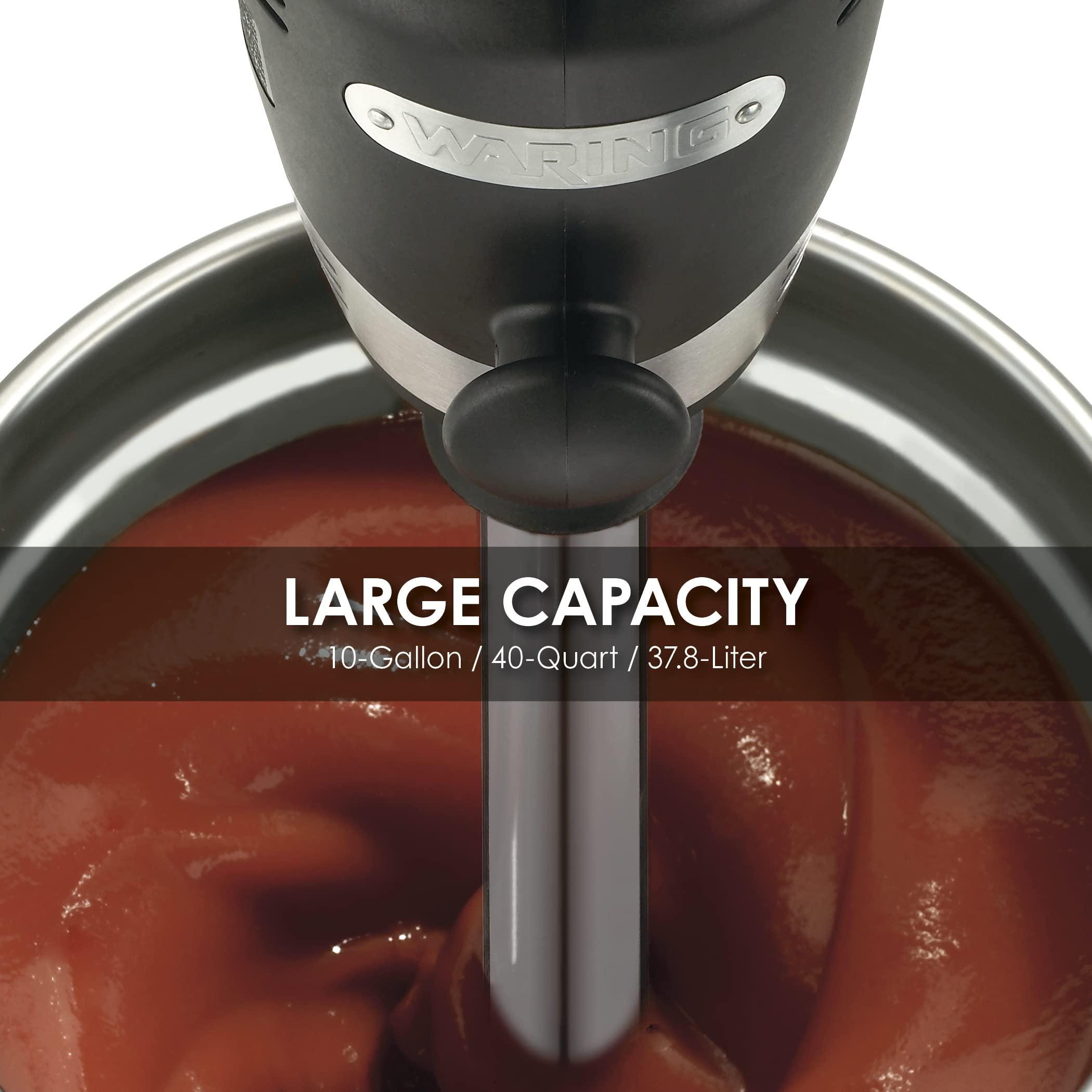 Waring Commercial Waring Commerical WSB50 Big Stix Heavy Duty Immersion Blender, 12\" Removable Shaft, 1 HP/700 Watt Variable Speed Motor, 120V, 5-15 Phase Plug,Black/Silver