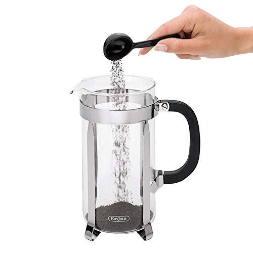BonJour BonJour Coffee Stainless Steel French Press with Glass Carafe, 33.8-Ounce, Monet, Black Handle