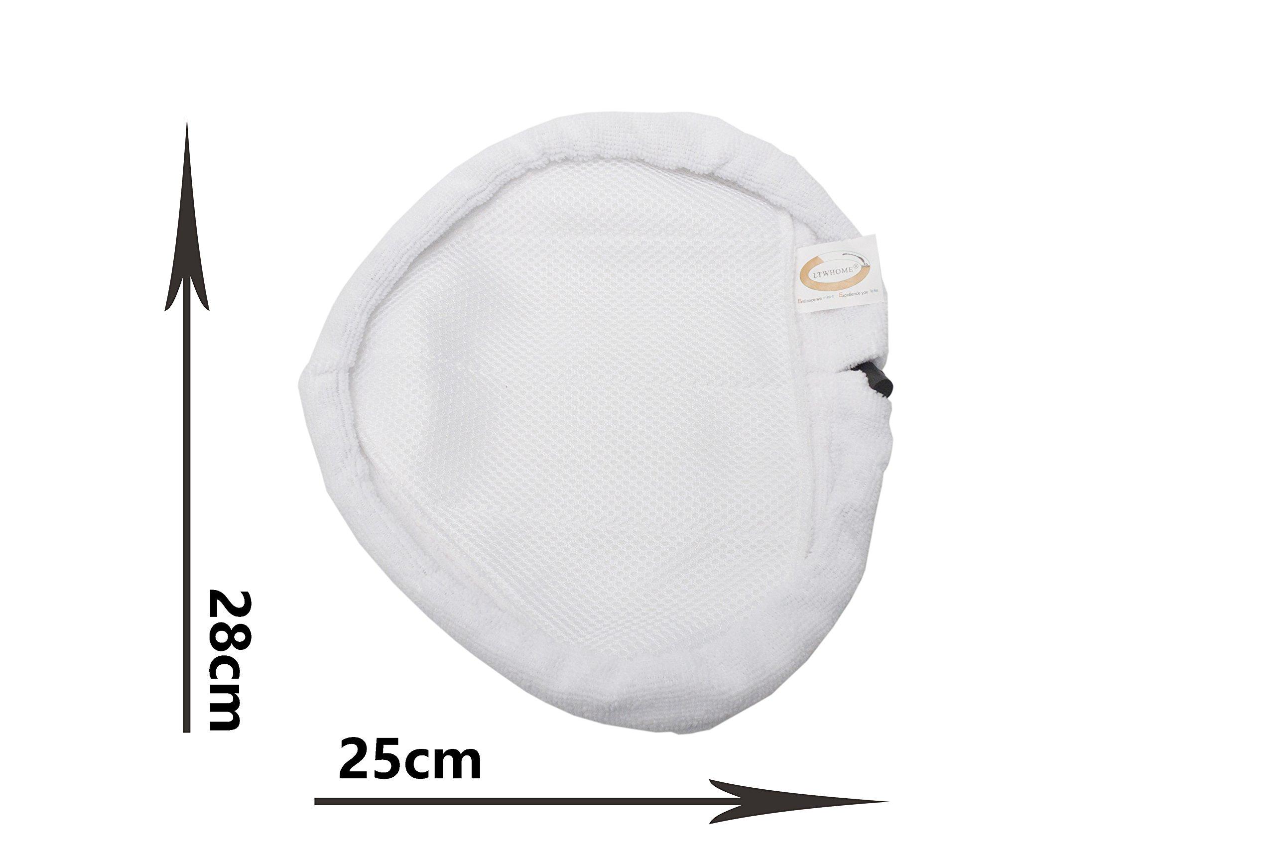 LTWHOME LTWHOME Replacement Microfiber Mop Pads Fit for Dirt Devil Steam Mop AD50000 (Pack of 6)