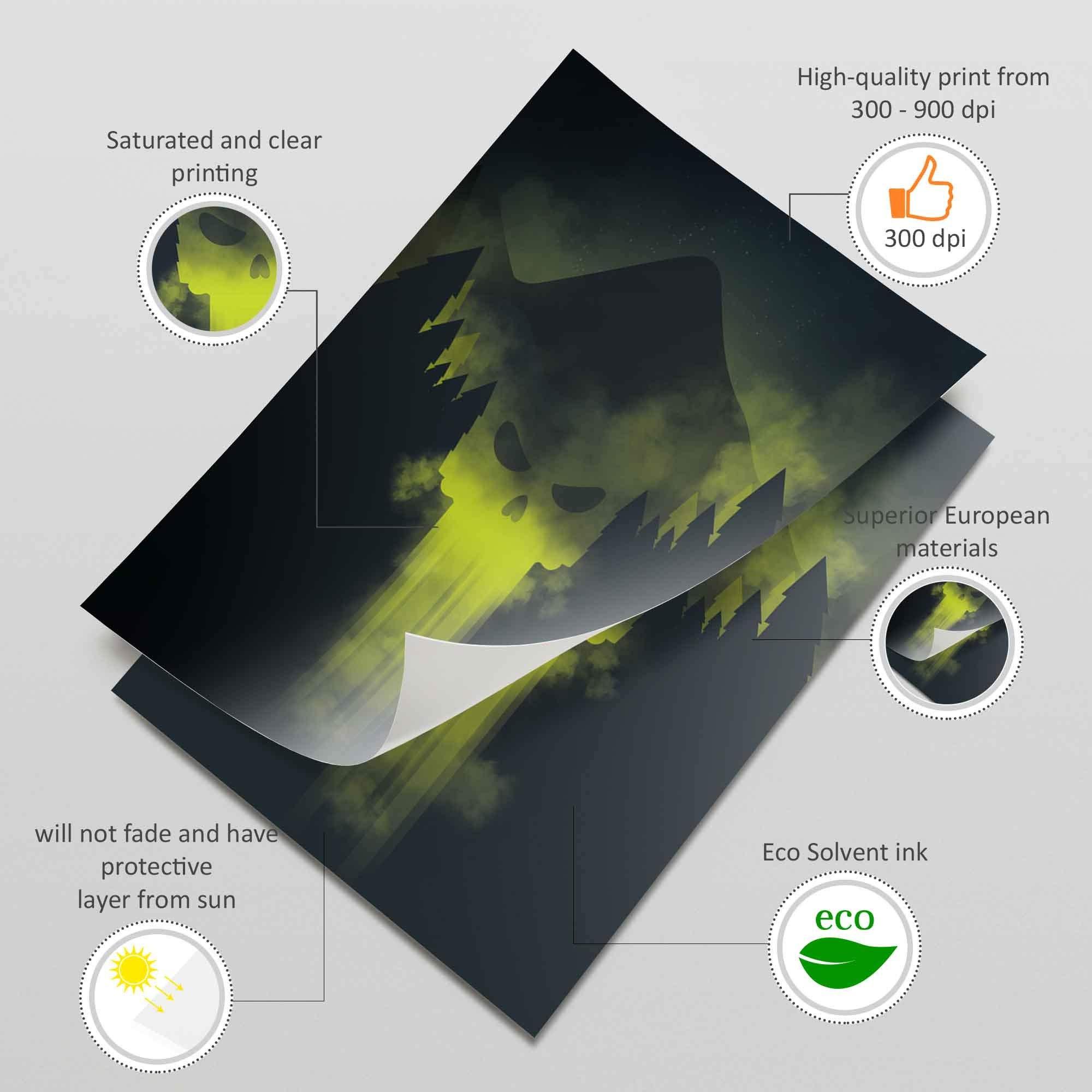 Decords Motivational Quote Wall Poster Print Art - Inspiring Motivation Positive Printable Gift - Buddah The Mind is Everything What You Become