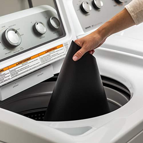 Duck Brand Duck Non-Adhesive Shelf Liner Solid Grip EasyLiner, 20-inch x 4 Feet, Black