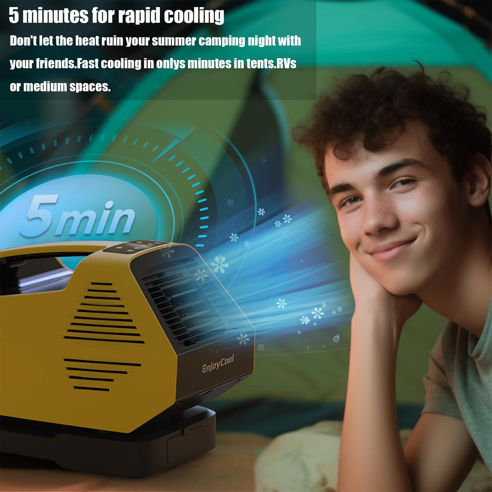 Soveign tent air conditioner for camping portable air conditioners no windows needed Camping Tent Air Conditioner portable air conditioners 2380 BTU Outdoor Air Conditioner Simple and easy to use