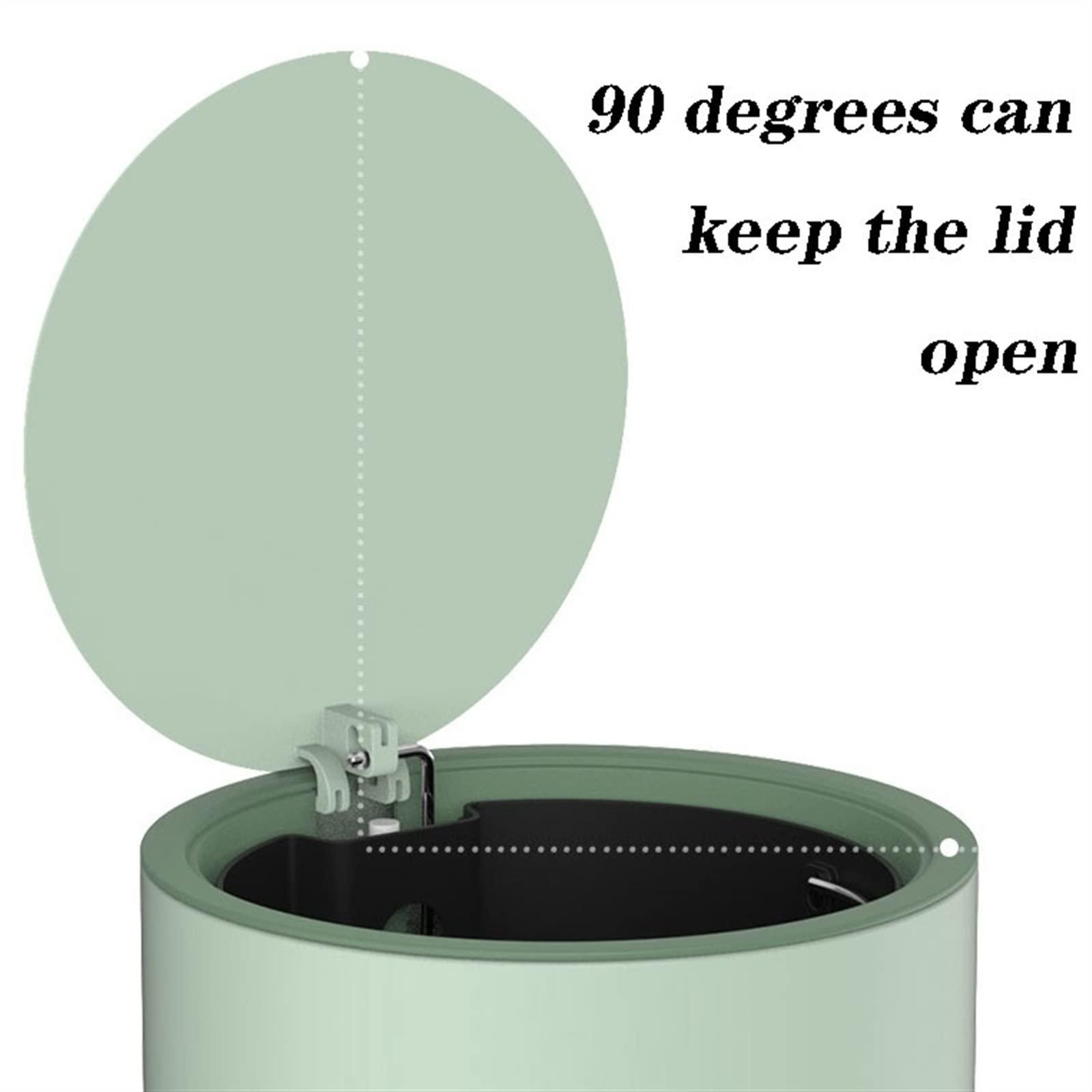 luckxuan luckxuan Trash Can Kitchen/Garbage Can 6L/9L Foot-Operated Trash Can Bedroom Living Room Kitchen with Lid Garbage Storage Bucket Simple and Stylish Garbage Basket Wastebasket for Office (Size : 9L)