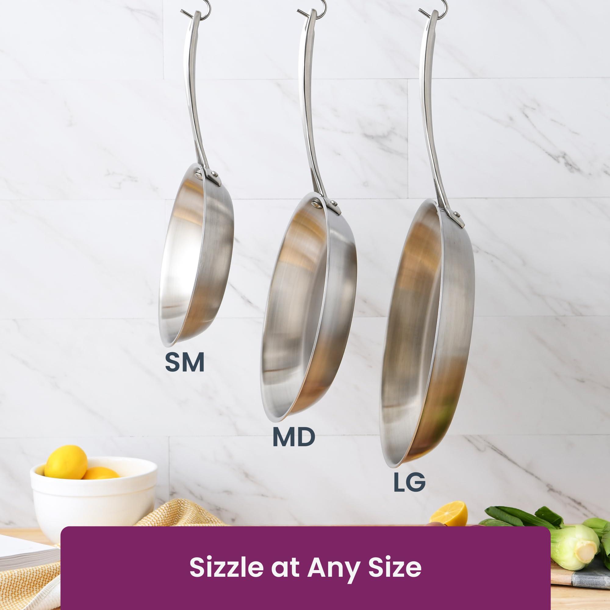 American Kitchen American Kitchen - 10 inch, Medium, Stainless Steel Skillet & Frying Pan, Made In America