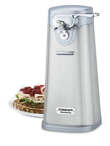 Cuisinart Cuisinart SCO-60 Deluxe Electric Can Opener, Quality-Engineered Motor System Allows you to Open Any Size Can, Stainless Steel
