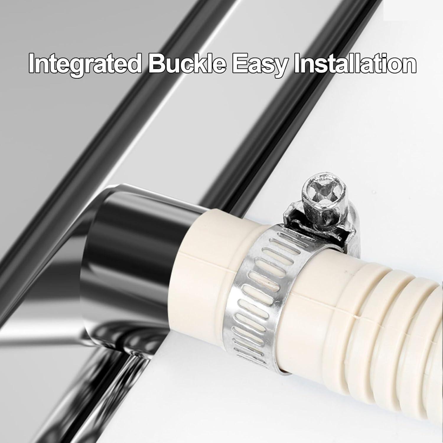 Yongyili YONGYILI Indoor Central Air Conditioner Drip Tray, Stainless Steel Metal Drain Pan, Efficient Air Conditioning Drainage Drip Tray for Ac Accessories(5p)