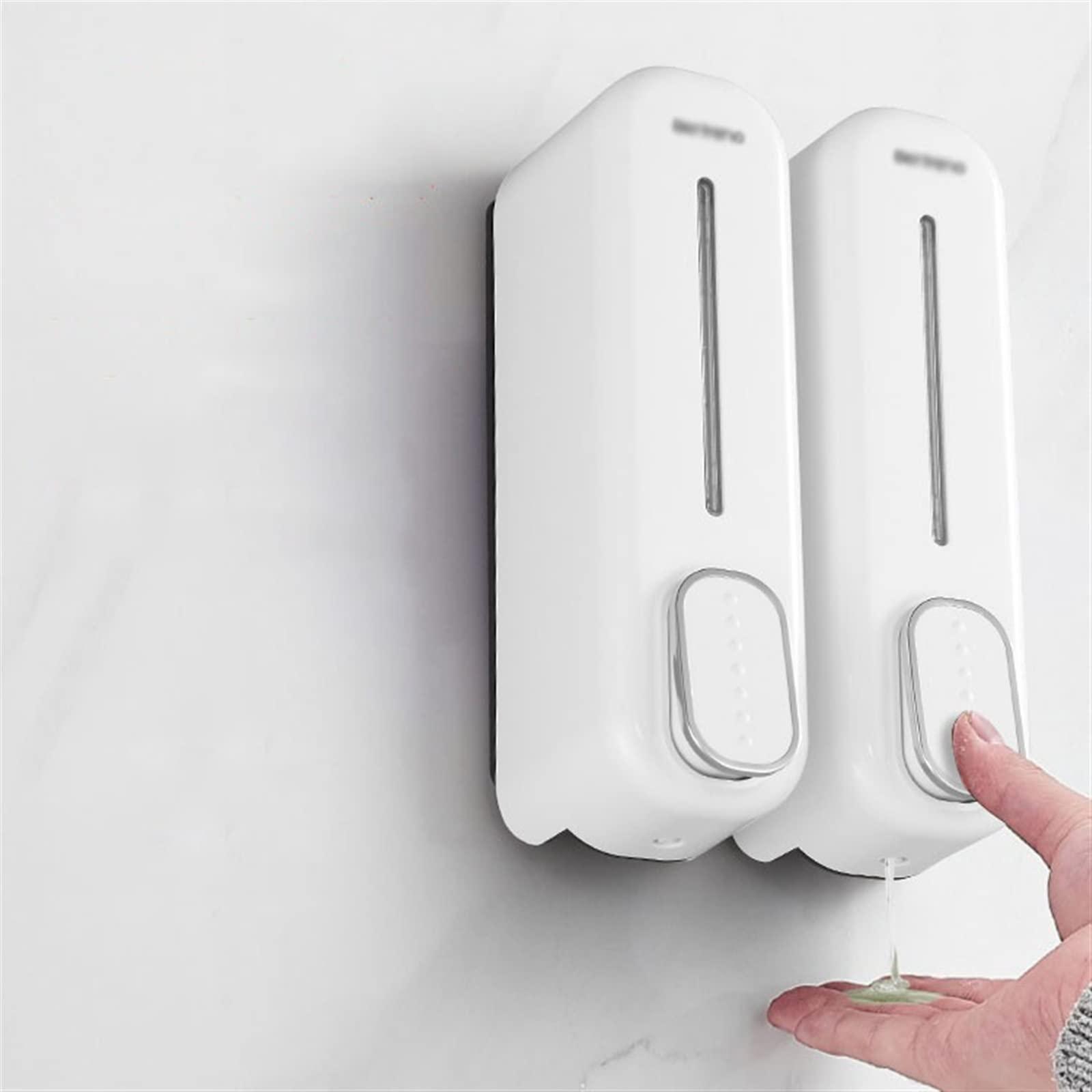 GLigeT Hand Soap Dispenser Simple White Press Soap Dispenser 700ML Large Capacity Wall Mounted Subpackage Lotion Bottle Soap Dispensor