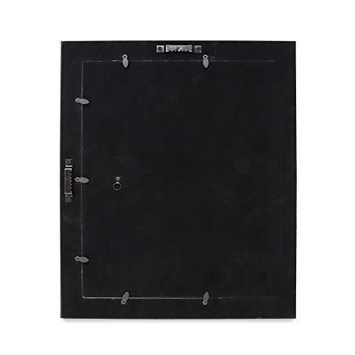 Isaac Jacobs International Isaac Jacobs 11x14 (Matted 8x10) Gold Mirror Bead Picture Frame - Classic Mirrored Frame with Dotted Border Made for Wall Display, Photo Gallery and Wall Art (11x14 (Matted 8x10), Gold)