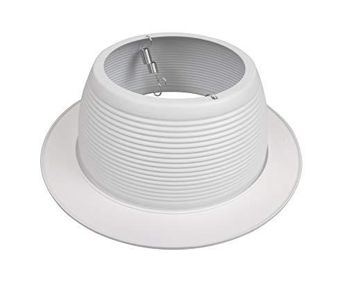 NICOR Lighting NICOR Lighting 6 inch White Recessed Baffle Trim with 1 inch Trim Ring, Fits 6 inch Housings (17511-1)