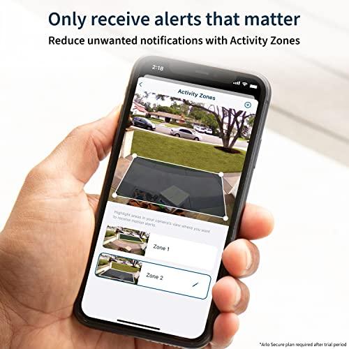 Arlo Arlo Essential Video Doorbell Wire-Free - HD Video, 180 View, Night Vision, 2 Way Audio, Direct to Wi-Fi No Hub Needed, Wire Free or Wired, Black - AVD2001B, 1 Count (Pack of 1)