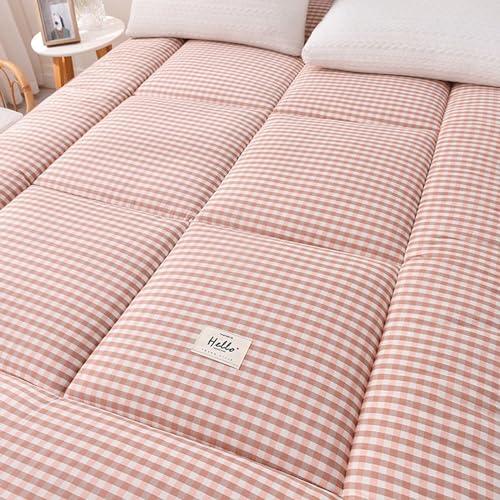 HQKZDQ Upgrade Japanese Futon Mattress,Thick Sleeping Pad Floor Mattresses,Portable Roll Up Mattress,Twin Full Queen Sofa Mattresses,Foldable Guest Bed,Travel Mattress