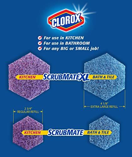Clorox Clorox ScrubMate Adapter Kit and ScrubMate XL Bath and Tile Refill Combo Pack; 7 Disposable Refill Scrubbing Pads