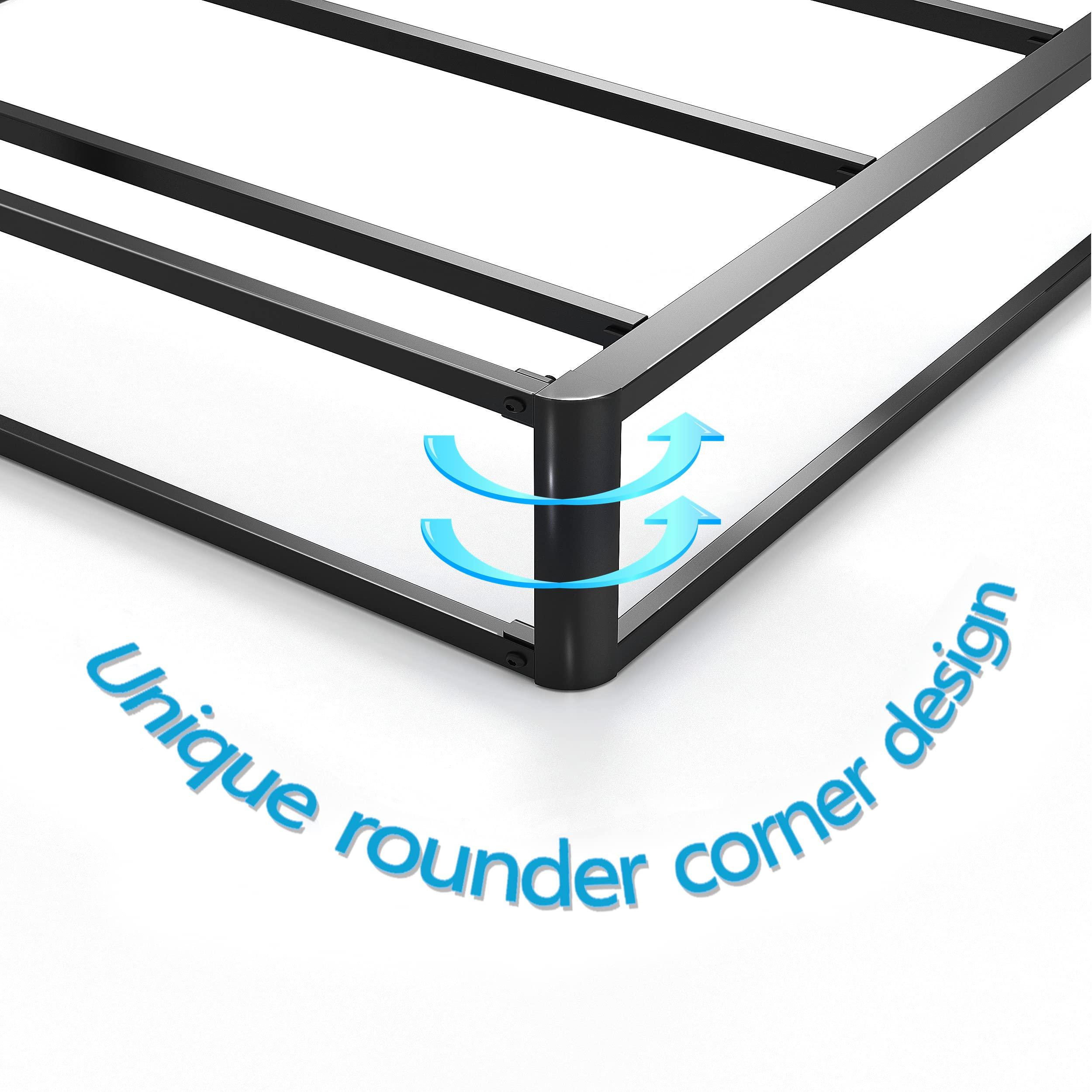 THEOCORATE THEOCORATE King Box Spring and Cover Set, 5 Inch Low Profile Metal BoxSpring, Heavy Duty Structure, Mattress Foundation, Noise Free, Non-Slip, Easy Assembly