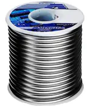 Sun and Moon Stained Glass Amerway 60/40 Solder Stained Glass Supplies (1LB) with 2 Chemical Brushes