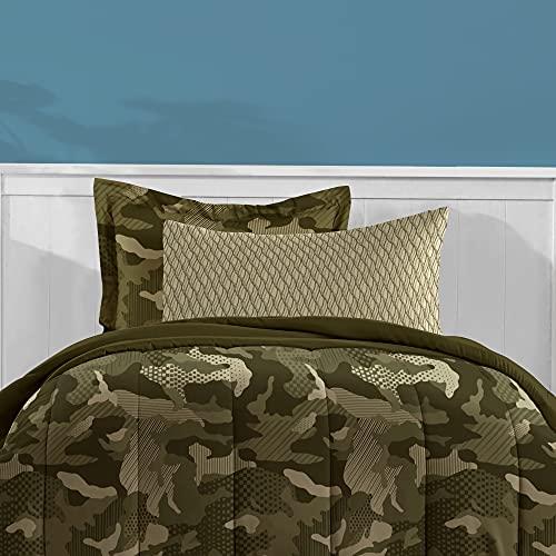 dream FACTORY Dream Factory Boys Army Green Desert Camo Comforter Set, Multi, Full