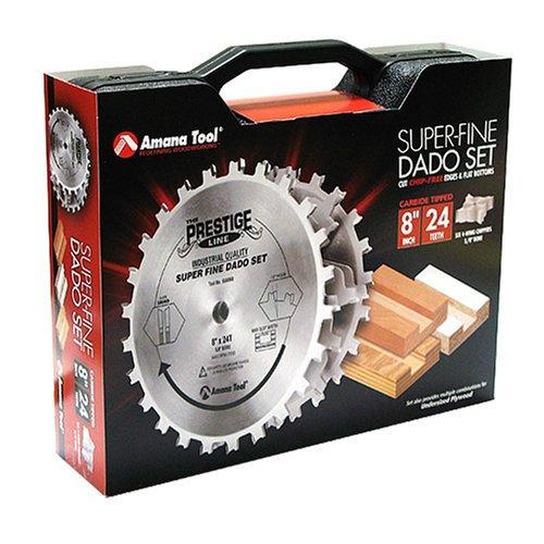 Amana Tool Amana Tool - 658060 Carbide Tipped Prestige Dado 8" Dia x 24T H-ATB, 5/8 Bore, Complet