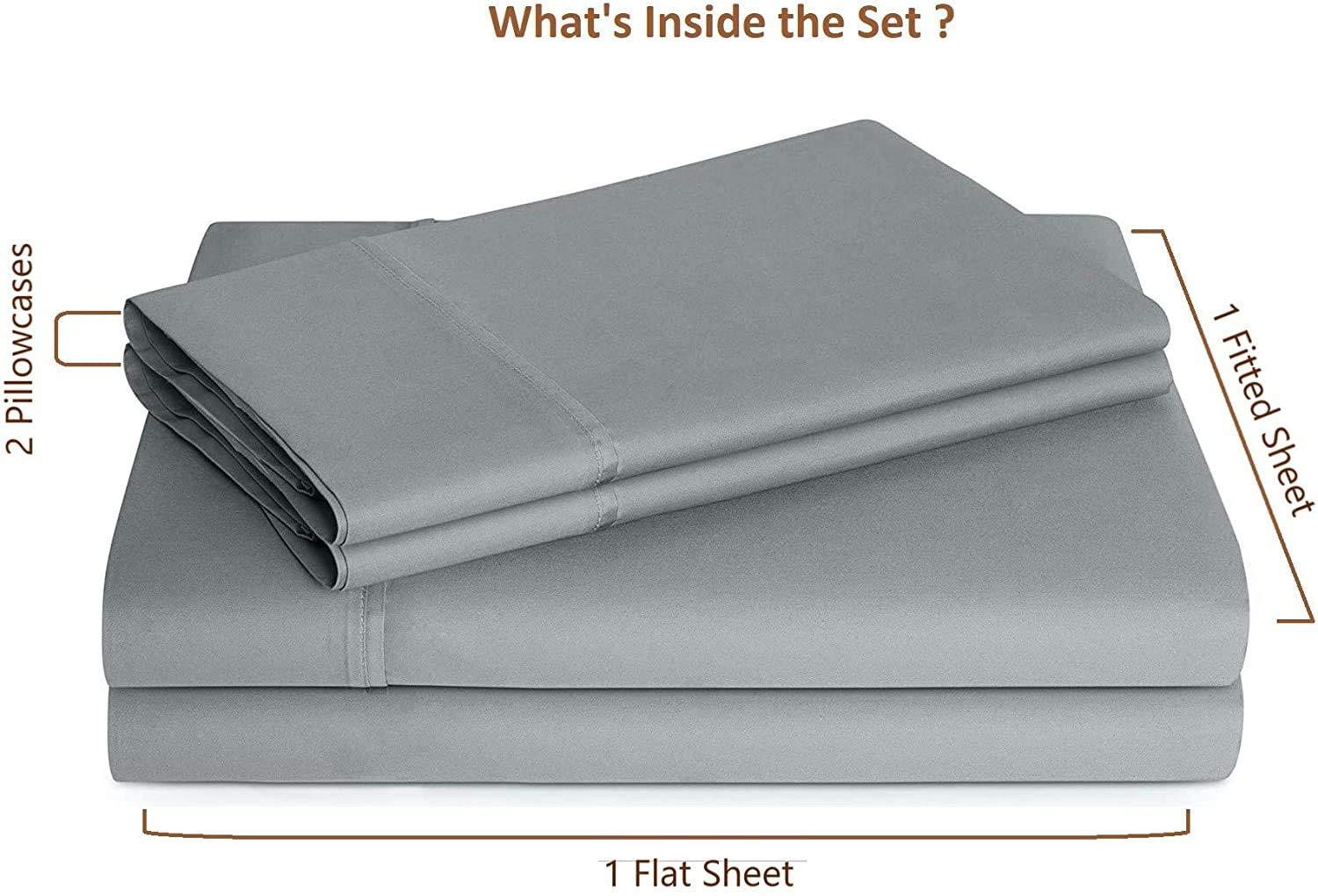 Neighbourhood Home Extra-Deep-Pocket 100% Organic Cotton Bed Sheets |Top Split-Head King 34\", Sage| - Organic Sheets - 800-Thread-Count Organic Cotton Sateen Sheets - 30-Inch Deep-Pocket Organic Certified Cotton-Sheets