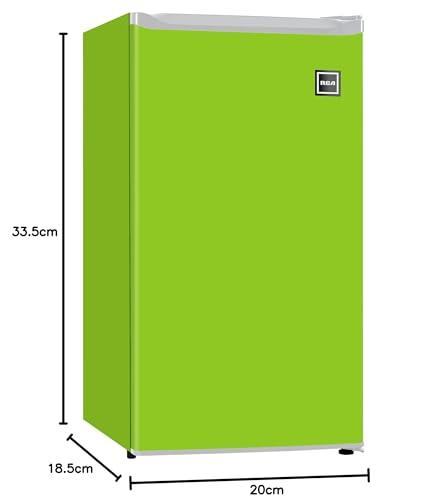 RCA ARCTIC CHEF ACFR320LIME Mini Refrigerator-Freezer Compartment-Adjustable Thermostat Control-Reversible Doors-Ideal for Dorm, Office, RV, Garage, Apartment-Lime, 3.2 CU.FT, Green