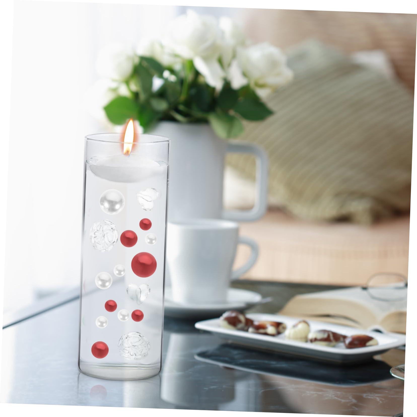 LIFKOME LIFKOME 4sets Unique Design Faux Pearls Vase Fillers Resilient Bead Ornaments for Decorative Vases 94pcs*4