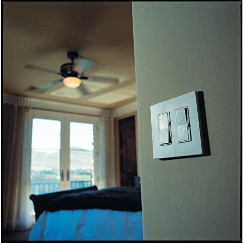Lutron Lutron Diva Quiet 3-Speed Fan Control, 1.5 Amp Single Pole/3-Way with Wallplate, DVWFSQ-FH-WH, White