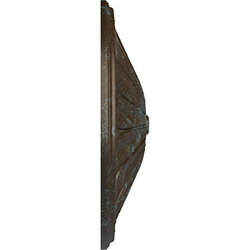 Ekena Millwork Ekena Millwork CM25BRBBS Brontes Ceiling Medallion, 25 1/2\"OD x 5 1/2\"P (Fits Canopies up to 3 5/8\"), Hand-Painted Bronze Blue Patina