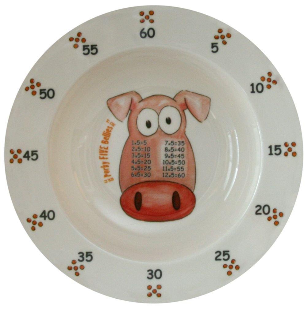 theMultiples theMultiples Times Table Dinnerware 4-Piece Early Years 7 inch Melamine Rimmed Bowl Set