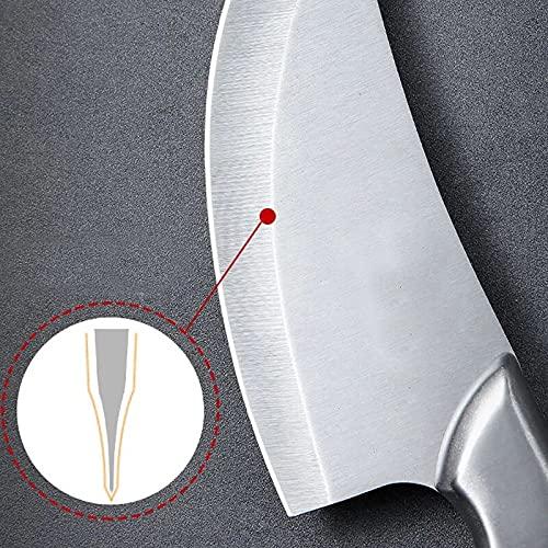 GUMMIA Meat Cleaver,Cleaver Knife, 5.5 inch Boning Knife Stainless Steel Chef Knife Serbian Kitchen Knife for Meat Bone Fish Fruit Vegetables Cleaver Butcher Knife