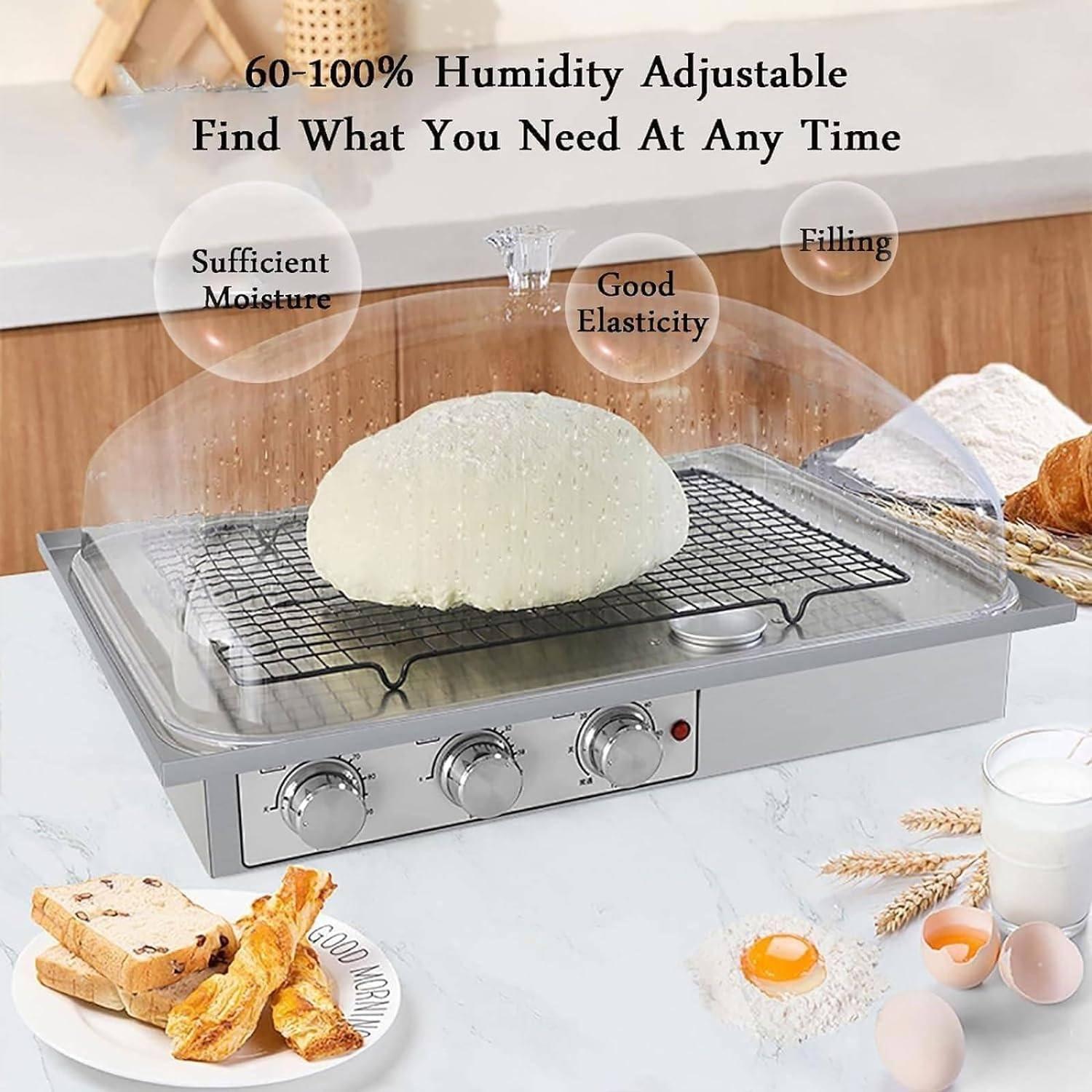 pealiritansemen Dough Fermentation Machine, Bread Fermentation Machine With Heater, Bread Making Tools Kit, Temperature/Humidity Independent Control Knob, For Baking, Fermentation