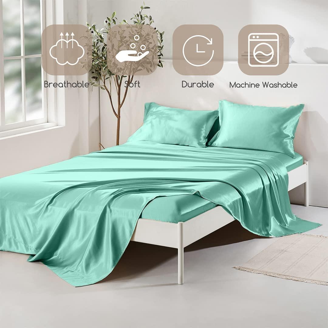 Falaniique Red Rose California King Bed Skirt Pleated Bedding Skirt with Spilt Corners 18\" Tailored Drop Dust Ruffle Easy Fit Breathable Premium Valentine\'s Day Red Flower Spring Plant