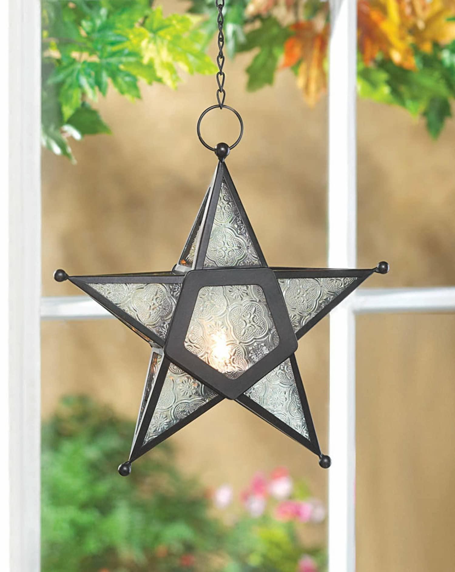 Zingz & Thingz Zingz & Thingz Clear Glass Star Lantern