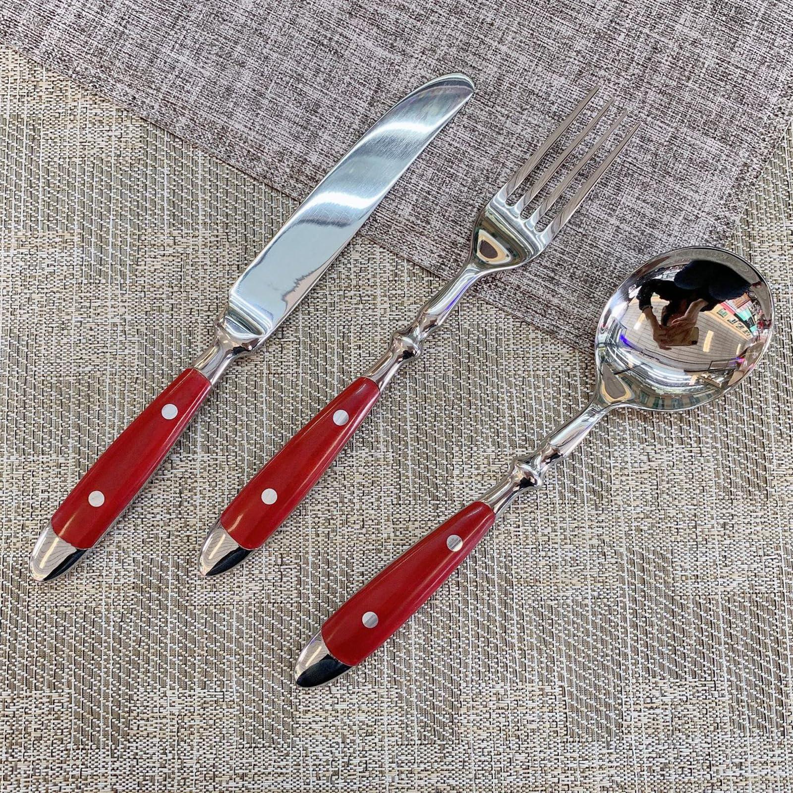 GULSARAYI Utensil Sets Silverware Set Cutlery Set Flatware Set for 6, Durable 18/10 Stainless Steel Spoons And Forks Set Premium Flatware Sets Home & Kitchen Wedding Banquet 36PCS Dishwasher Safe Mirror Effect