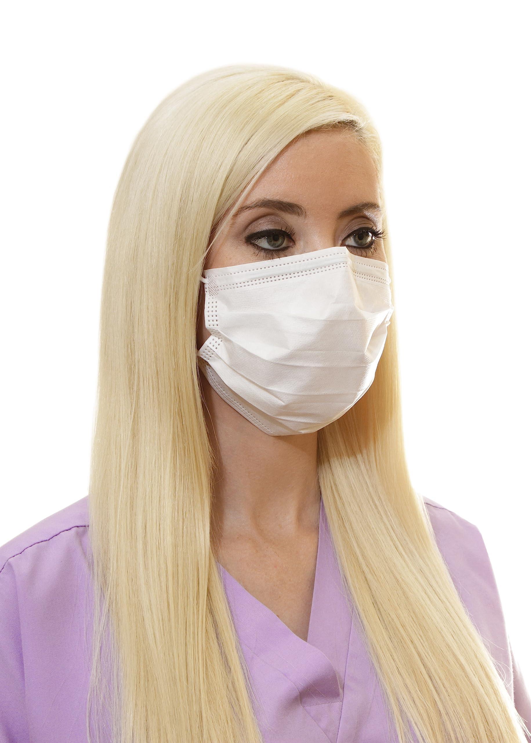 Cranberry USA Cranberry USA R2970SIcase Repel 4-Ply Ear Loop Face Mask, Anti-Fog, ASTM Level 3, Silver (Pack of 400)