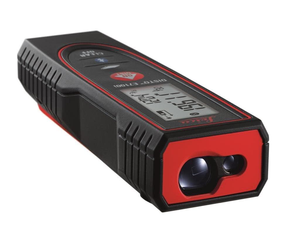 Leica Leica DISTO E7100i 200ft Laser Distance Measure with Bluetooth, Black/Red