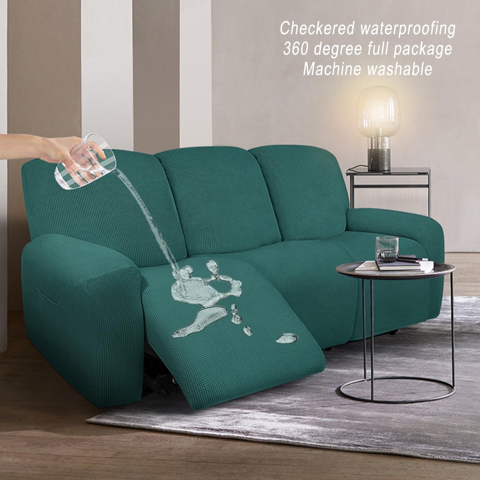 CACXKEP CACXKEP Chair Slipcover Lazy Boy Recliner Covers Recliner Sofa Covers Chair Cover for Recliner Fitted Couch Furniture Protector,C,3 Seater