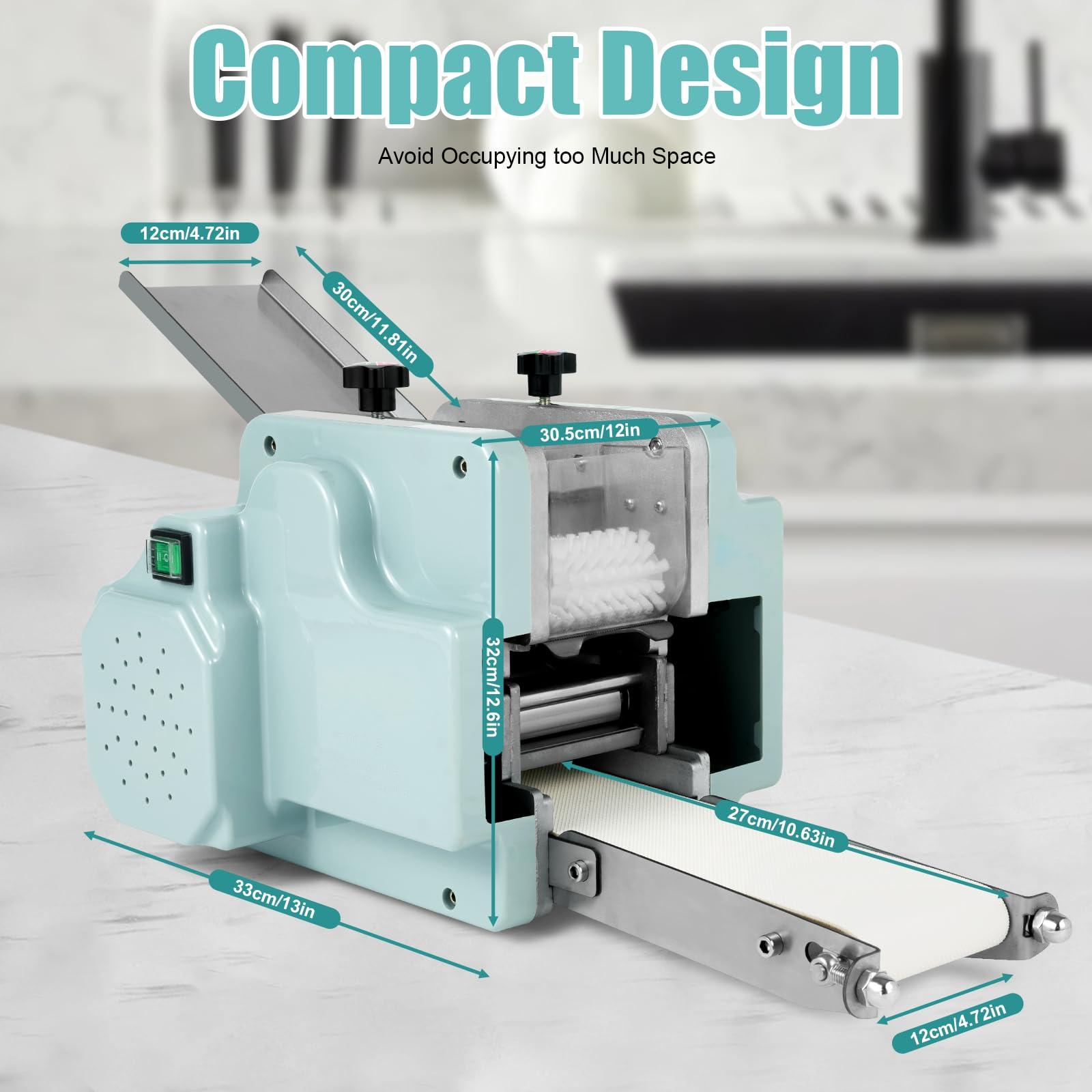 TFCFL Commercial Automatic Dumpling Skin Machine 110v 140w Electric Dumpling Wrapper Maker Machine Production Capacity 40pcs/min with 8cm Round Shaped Mold