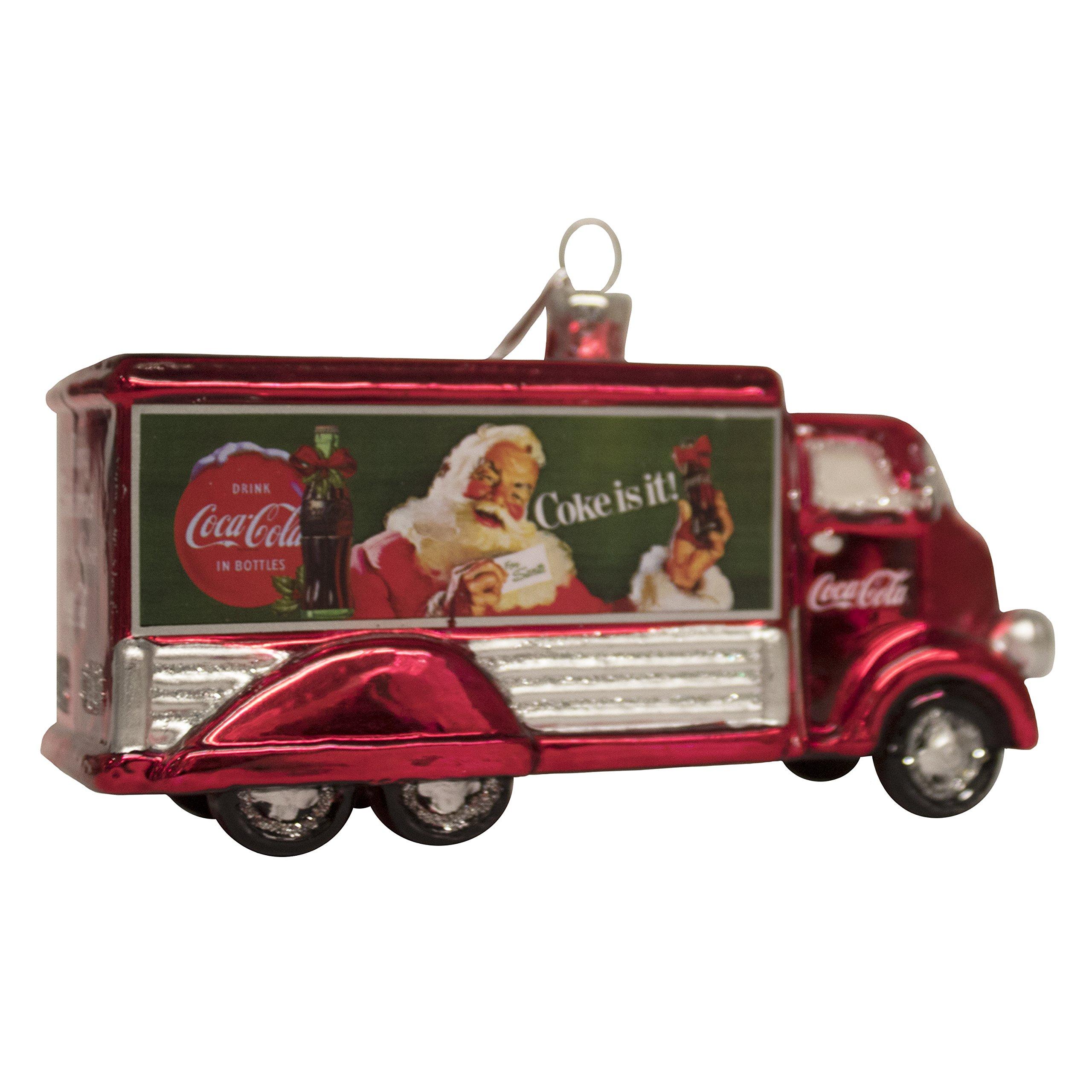 Kurt S. Adler Kurt Adler Coca-Cola Glass Truck Ornament, 5-Inch