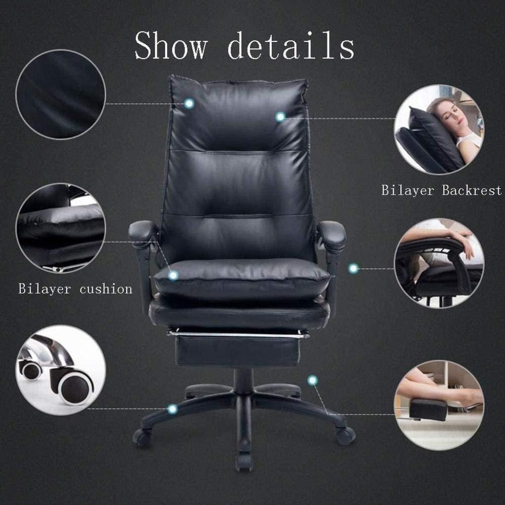 NevStp NevStp Office Chair with Footrest Gaming Chair Computer Chairs Extra Soft Comforts Padded Swivel Chair Ergonomic Safe Durable Heavy Lunch Break Chair Adjustable Height Multifunctional Stool Chair/C