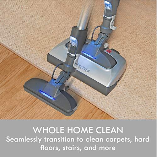 Kenmore Kenmore Elite 21814 Pet Friendly CrossOver Lightweight Bagged HEPA Canister Vacuum with Pet PowerMate, Extended Telescoping Wand, Retractable Cord, 2 Floor Nozzles, and 4 Cleaning Tools-Silver/Gray