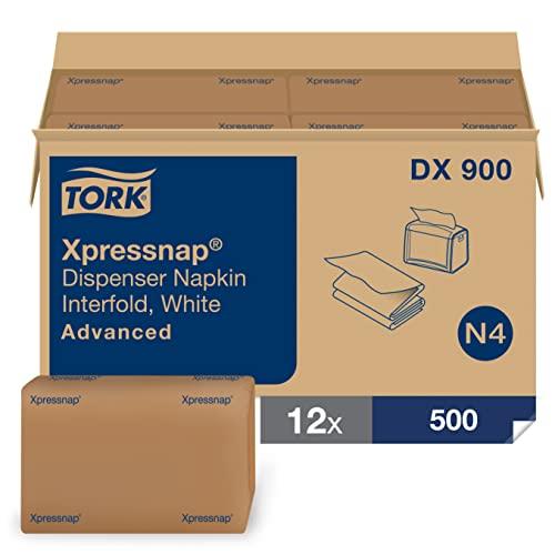 Tork Tork Xpressnap Tabletop Napkin Dispenser Walnut - N4 + Refill - White Dispenser Napkin, 12 x 500 napkins