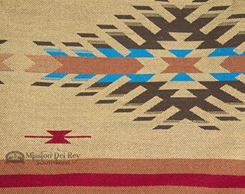 Mission Del Rey Mission Del Rey Southwest Bedding Isleta Collection -Reversible Bedspread -King Size 114\"x96\" Tan & Brown