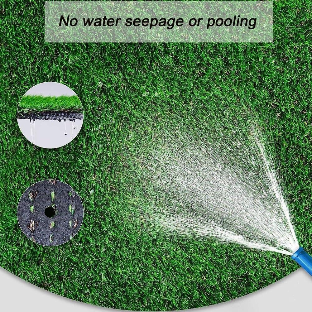 pujindu pujindu Artificial Grass Mat Outdoor Area Runner Rugs Synthetic Artificial Grass Turf Rug, High Density Fake Faux Grass Turf Lawn Rug, Custom Sizes (Color : Blue, Size : 19.6x31.4in)