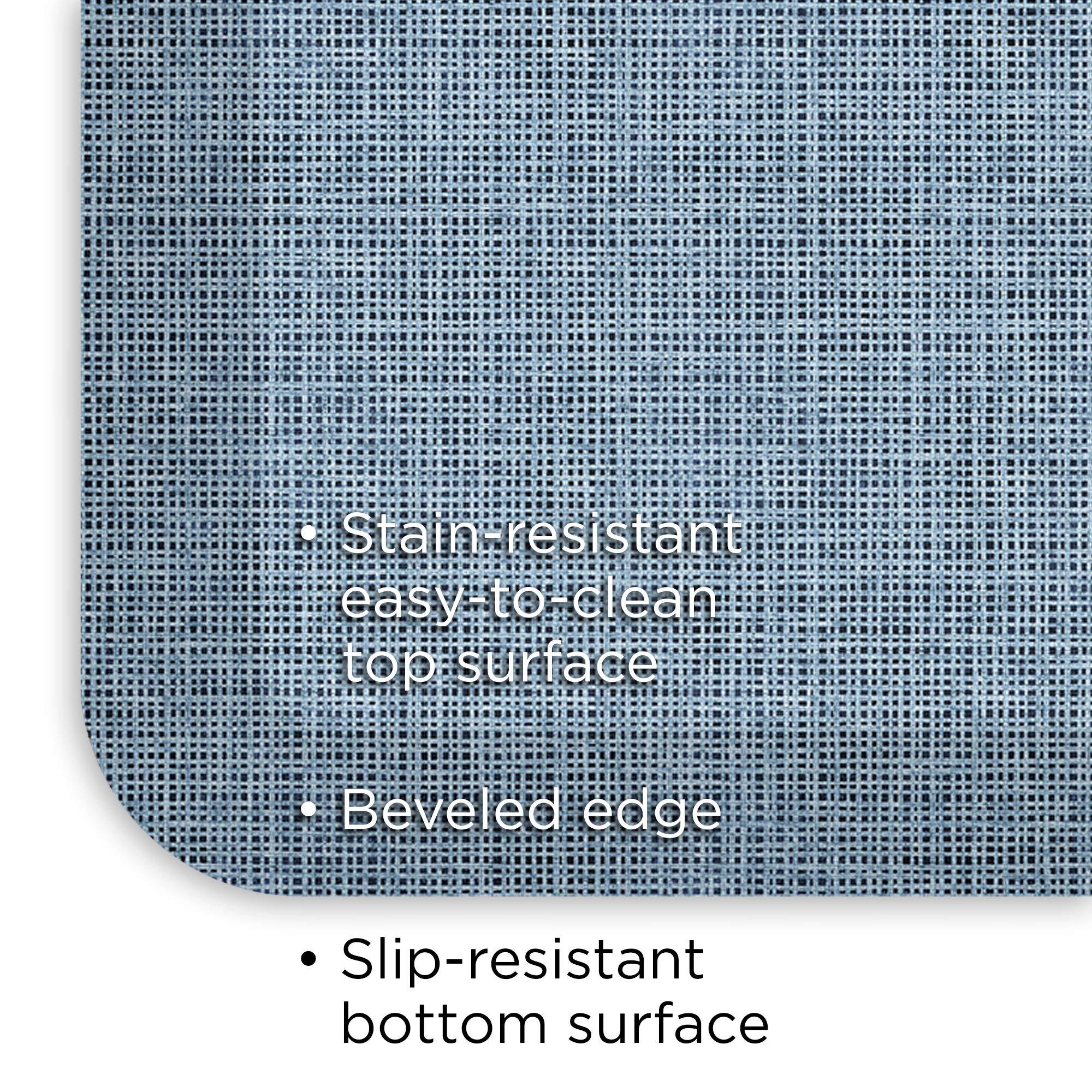 GelPro NewLife by GelPro Decorative Foam Floor Mat, 20" x 72", Tweed Hydrangea