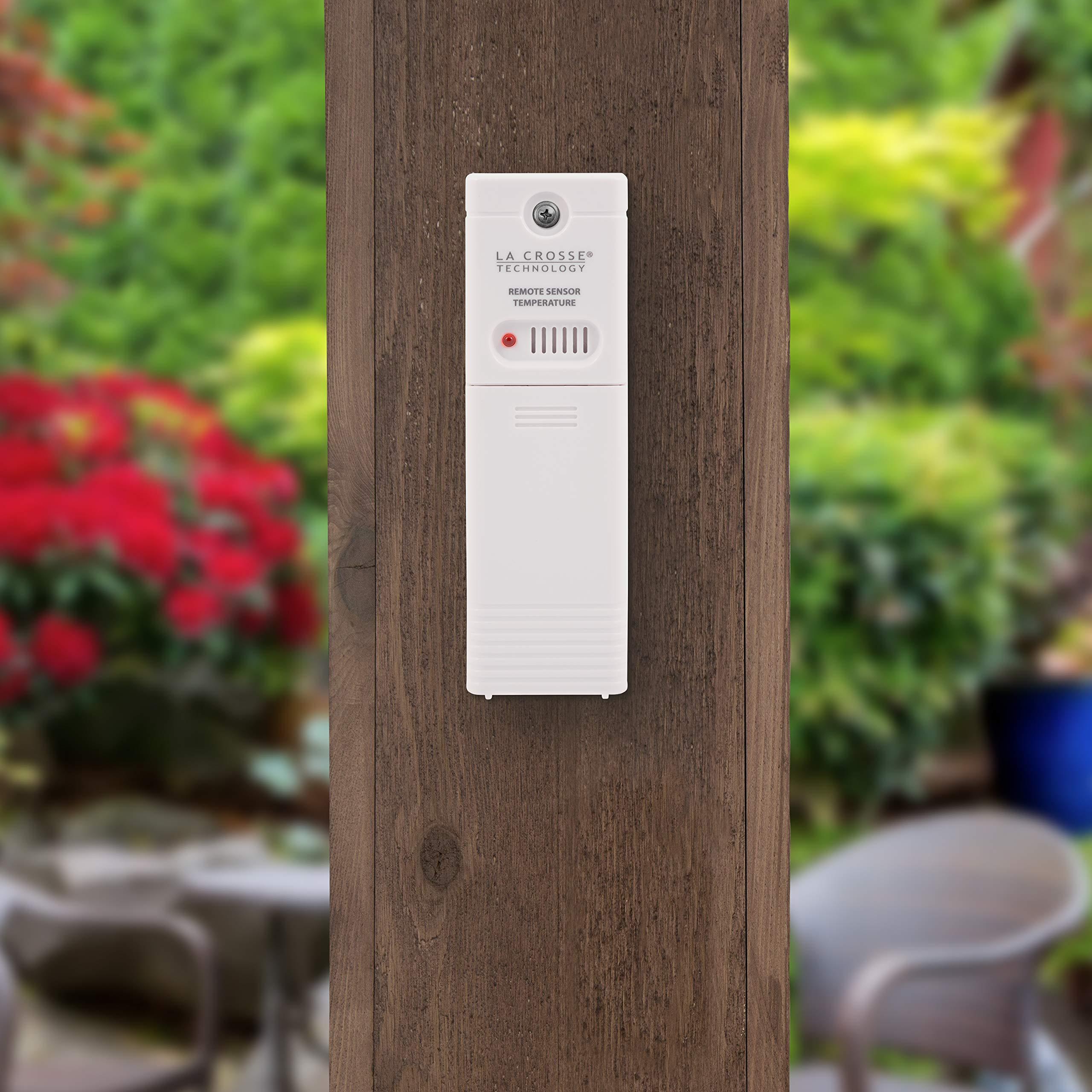 La Crosse Technology La Crosse Technology Wireless Indoor/Outdoor Temperature Monitor with Hi/Low Records, Humidity, 12/24 Hour Time - 330 Foot Transmission Range