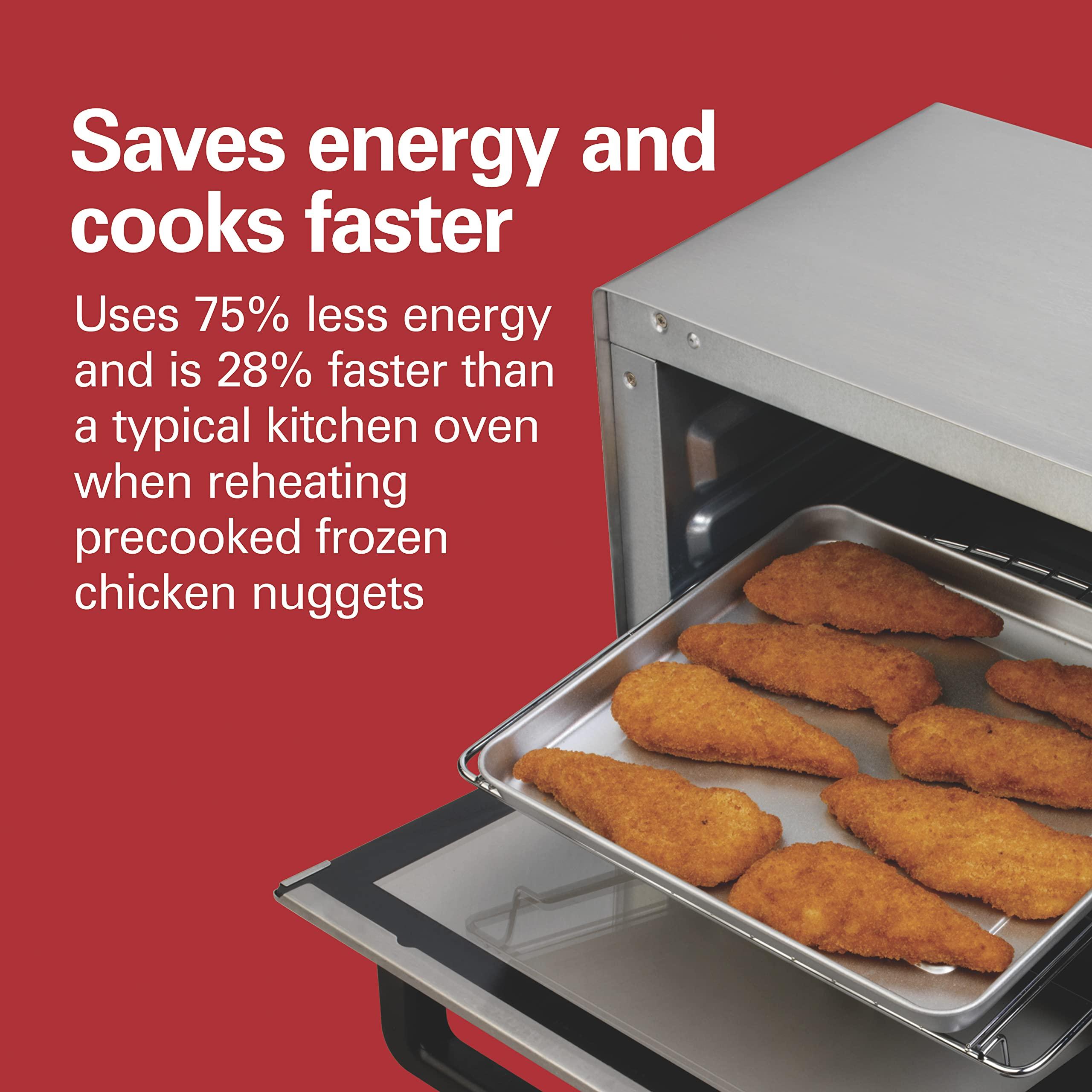 Hamilton Beach Hamilton Beach Countertop Toaster Oven & Pizza Maker Large 4-Slice Capacity, Stainless Steel (31401)