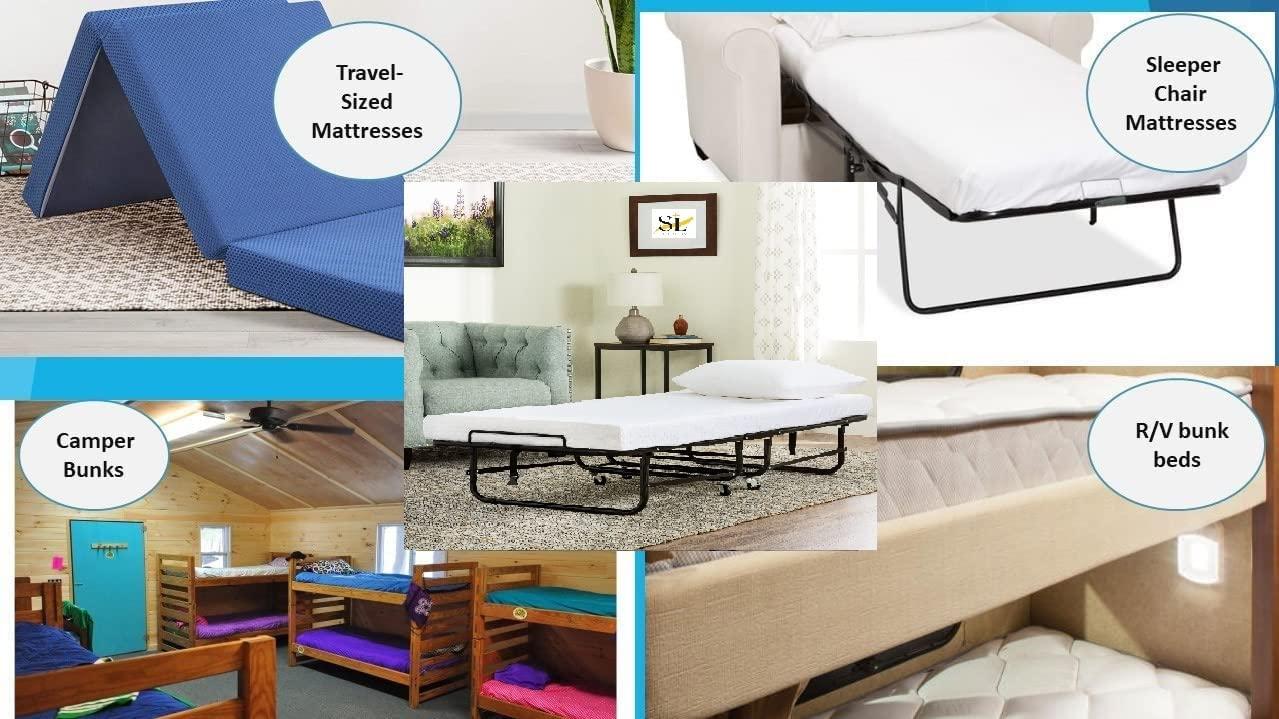 Yarns of Cotton Yarns of Cotton 4 Pcs Sheets for Cot Bunk Bed - 25 in x 75 in Silver Solid - Cot Size Sheets 4\"-8\" Deep Pocket - Perfect for Cot Size Bunk Beds/Narrow Twin/Rv Bunk/Guest Bed/Camping Cot